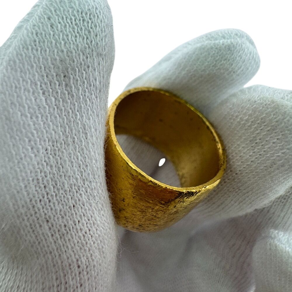 Chanel Line Stone CC Logo Ring Gold — view 7