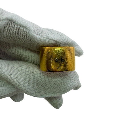 Chanel Line Stone CC Logo Ring Gold — view 4