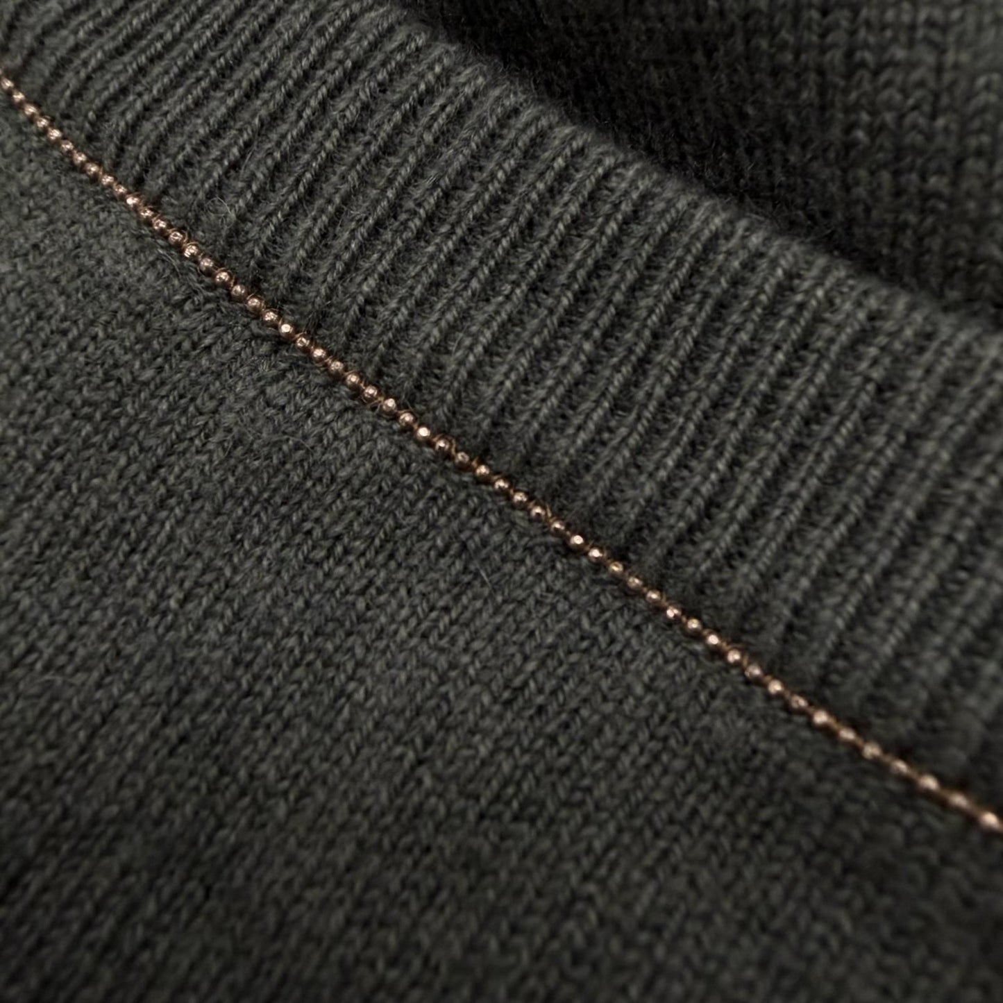 Brunello Cucinelli Cashmere V-neck Pullover Knit Sweater Gray — view 5