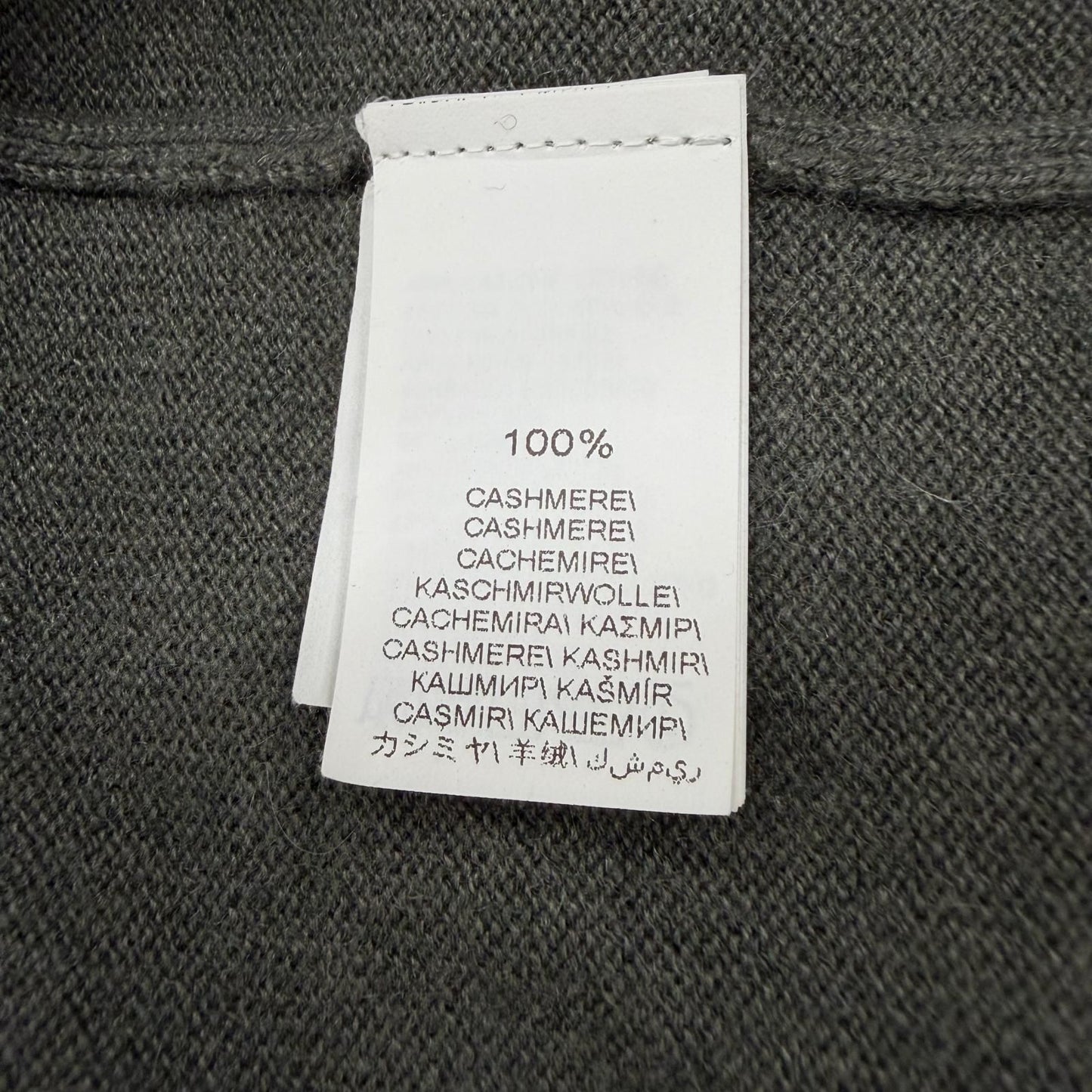 Brunello Cucinelli Cashmere V-neck Pullover Knit Sweater Gray — view 7