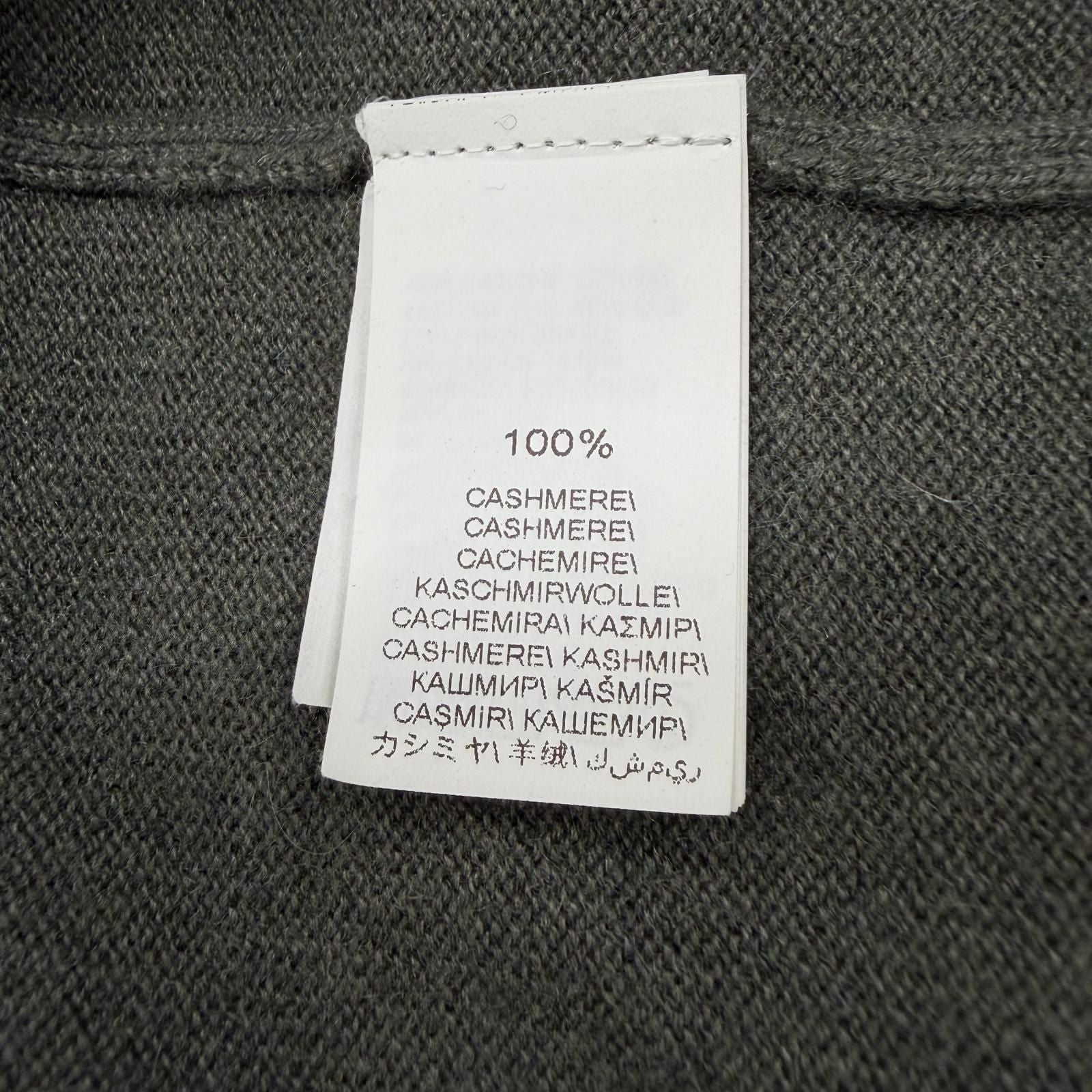 Brunello Cucinelli Cashmere V-neck Pullover Knit Sweater Gray — view 7