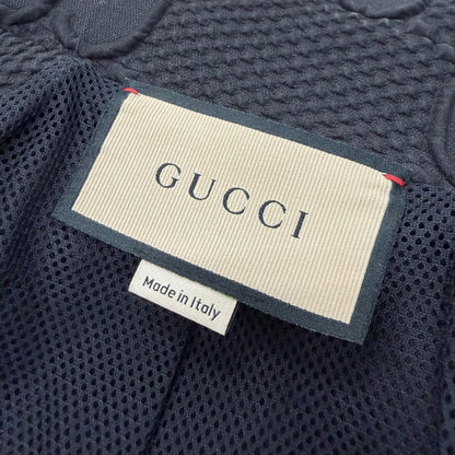 Gucci New Tag GG Stretch Neoprene Zip Up Jersey Jacket Black Yellow — view 9
