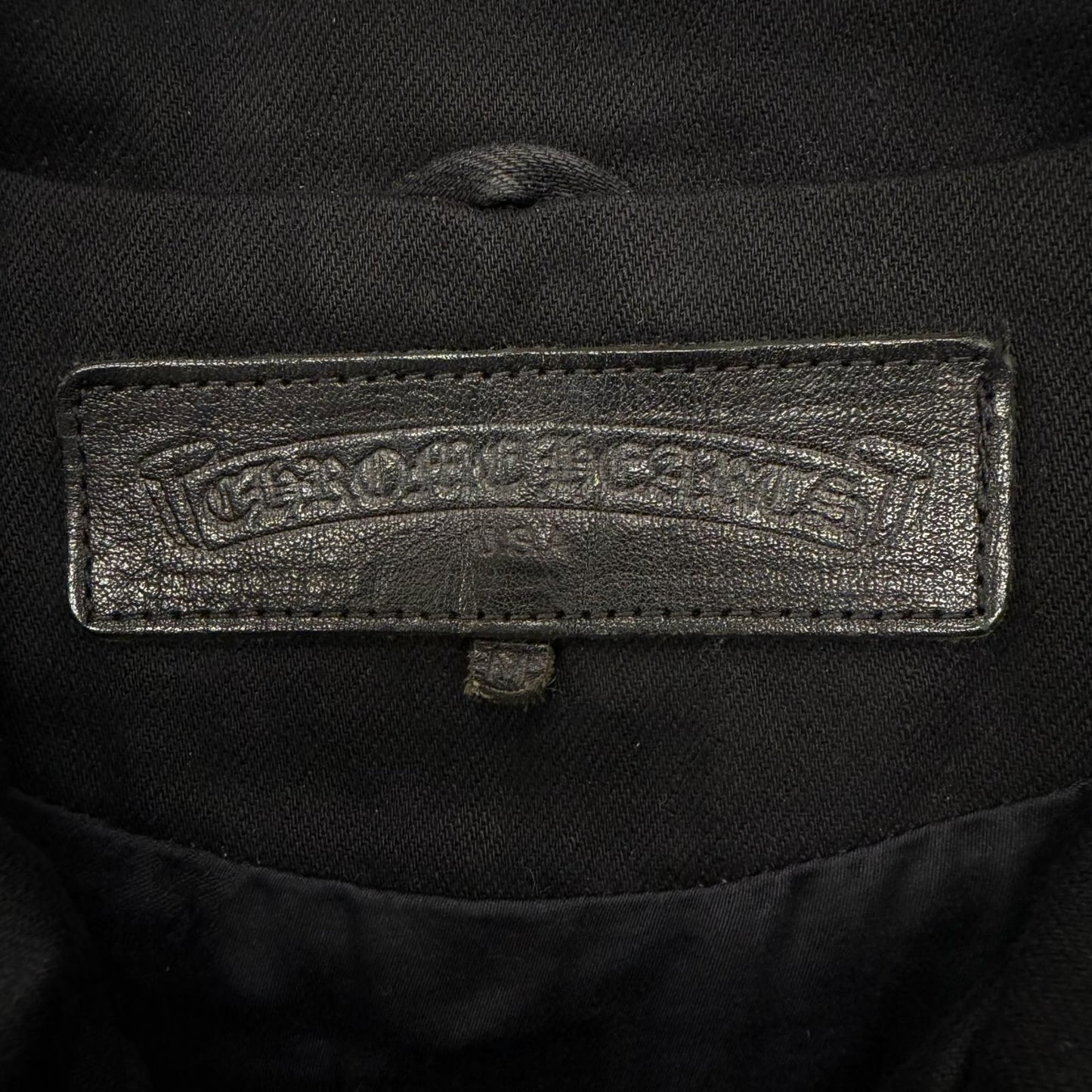 Chrome Hearts Cotton 925 Horse Shoe Button Hunting Jacket Denim Black — view 8