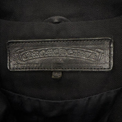 Chrome Hearts Cotton 925 Horse Shoe Button Hunting Jacket Denim Black — view 8