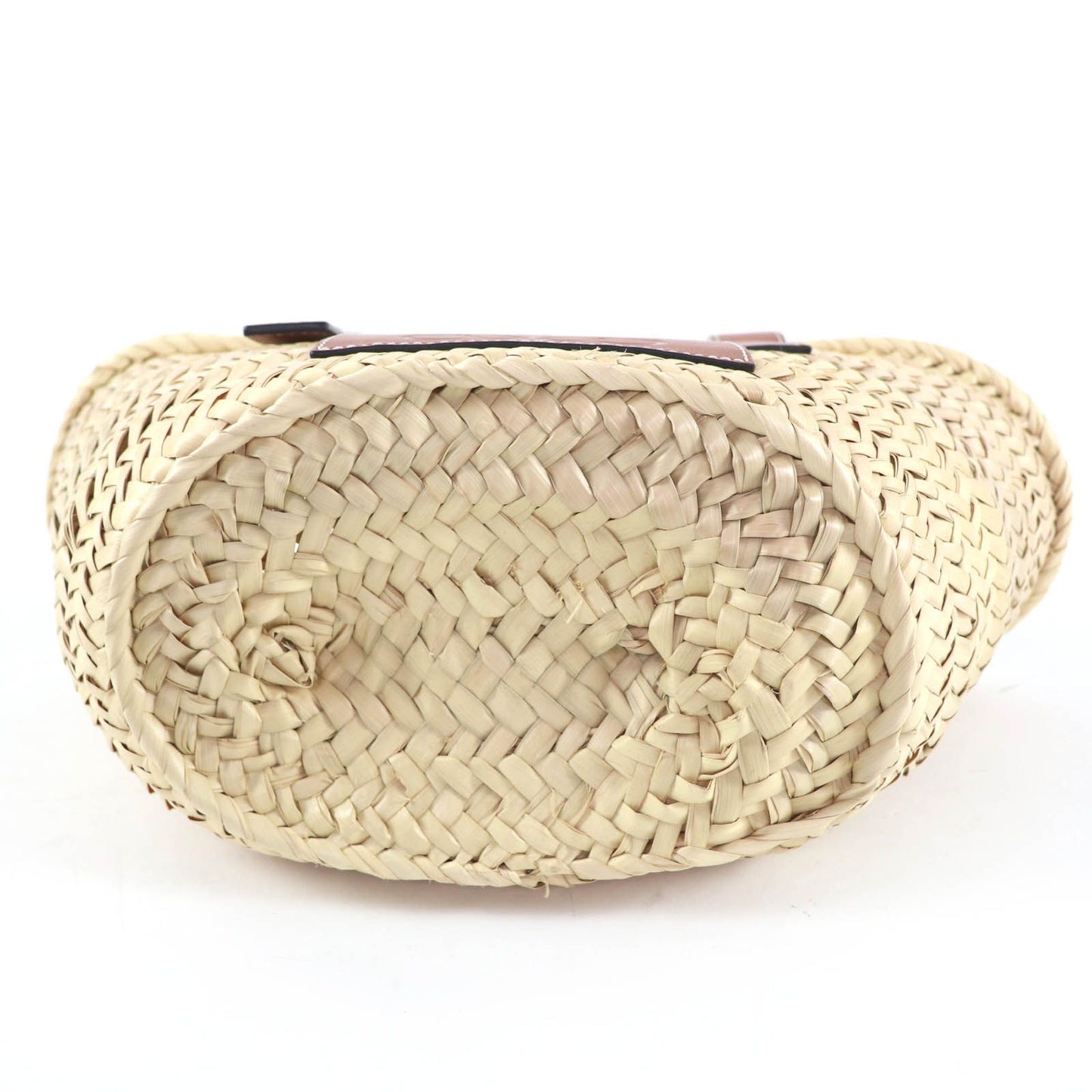 Loewe Basket Small Handbag Natural Tan Raffia Leather Bag — view 4