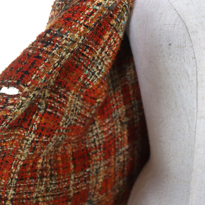 Chanel Vintage Wool Coco Button Tweed Jacket Orange 36 — view 5