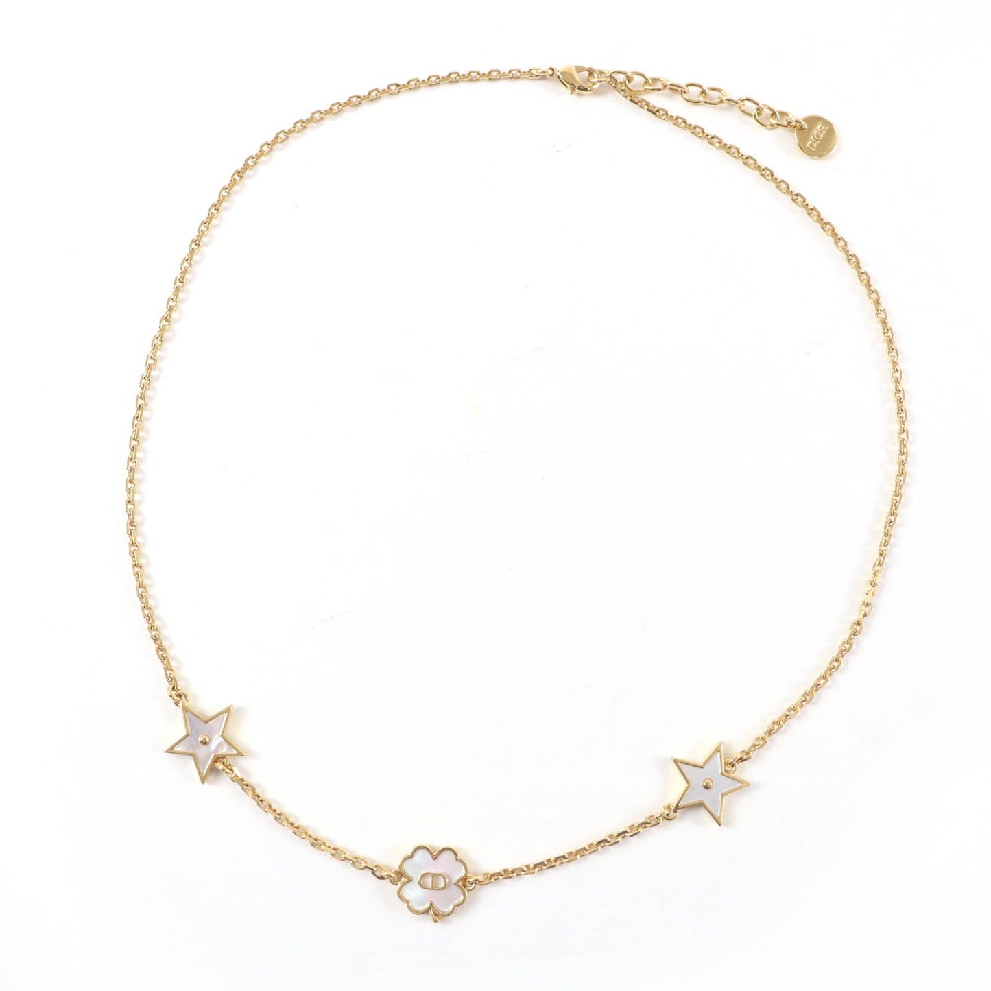 Dior Destiny Mother of Pearl Star Clover Necklace Gold — view 2