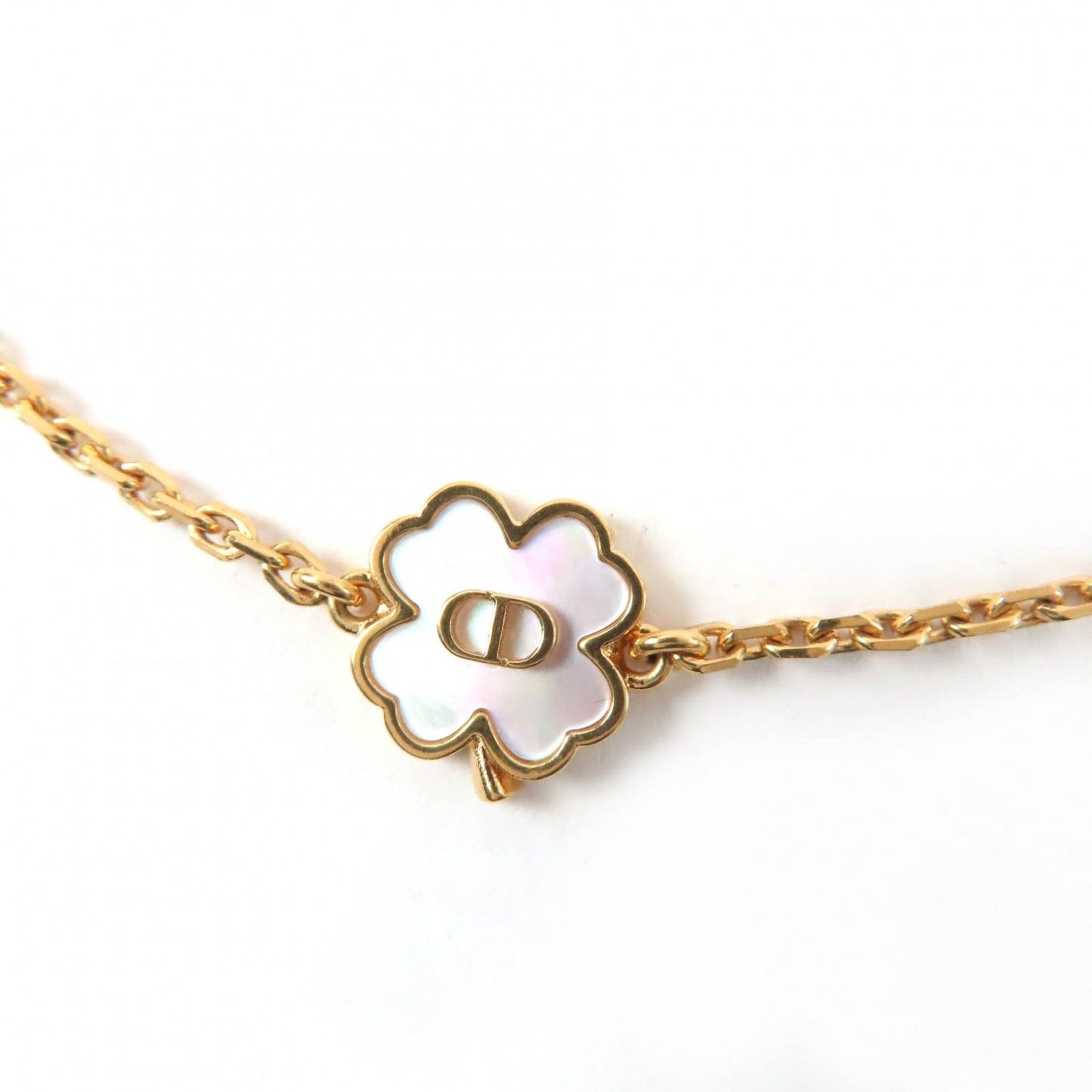 Dior Destiny Mother of Pearl Star Clover Necklace Gold — view 4