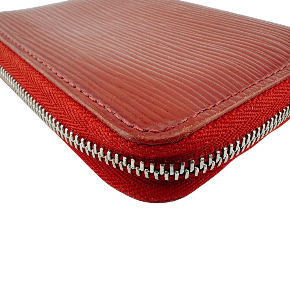 Louis Vuitton Card Case Zippy Coin Purse Epi Leather Red — view 6