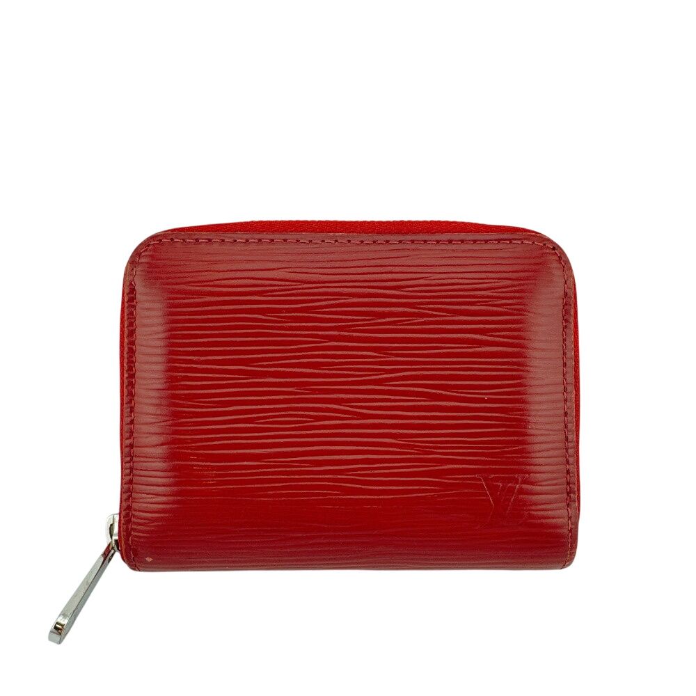 Louis Vuitton Card Case Zippy Coin Purse Epi Leather Red