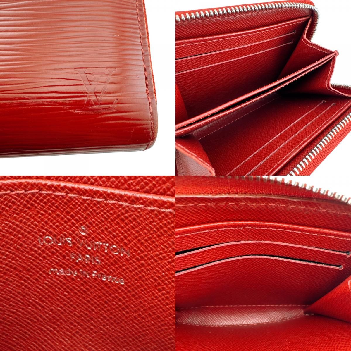Louis Vuitton Card Case Zippy Coin Purse Epi Leather Red — view 7