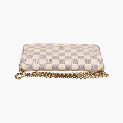 Louis Vuitton Pochette Felicie Azur Damier Canvas Messenger Bag — view 8