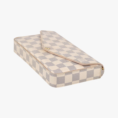 Louis Vuitton Pochette Felicie Azur Damier Canvas Messenger Bag — view 4