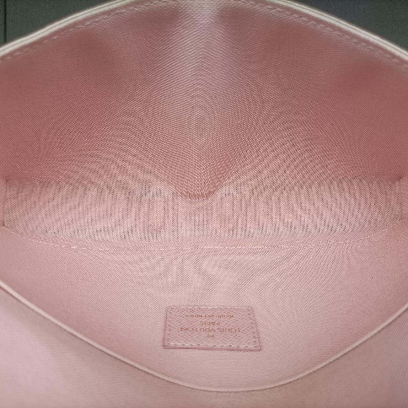 Louis Vuitton Pochette Felicie Azur Damier Canvas Messenger Bag — view 9
