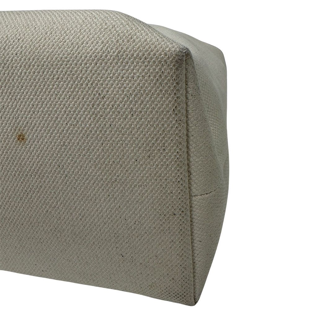 Celine Tote Canvas Horizontal Cover White Brown Large — view 6