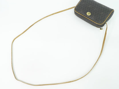 Dior Honeycomb Pattern Shoulder Bag Pochette Black — view 4