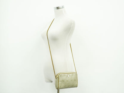 Dior Honeycomb Pattern Shoulder Bag Pochette Beige — view 6