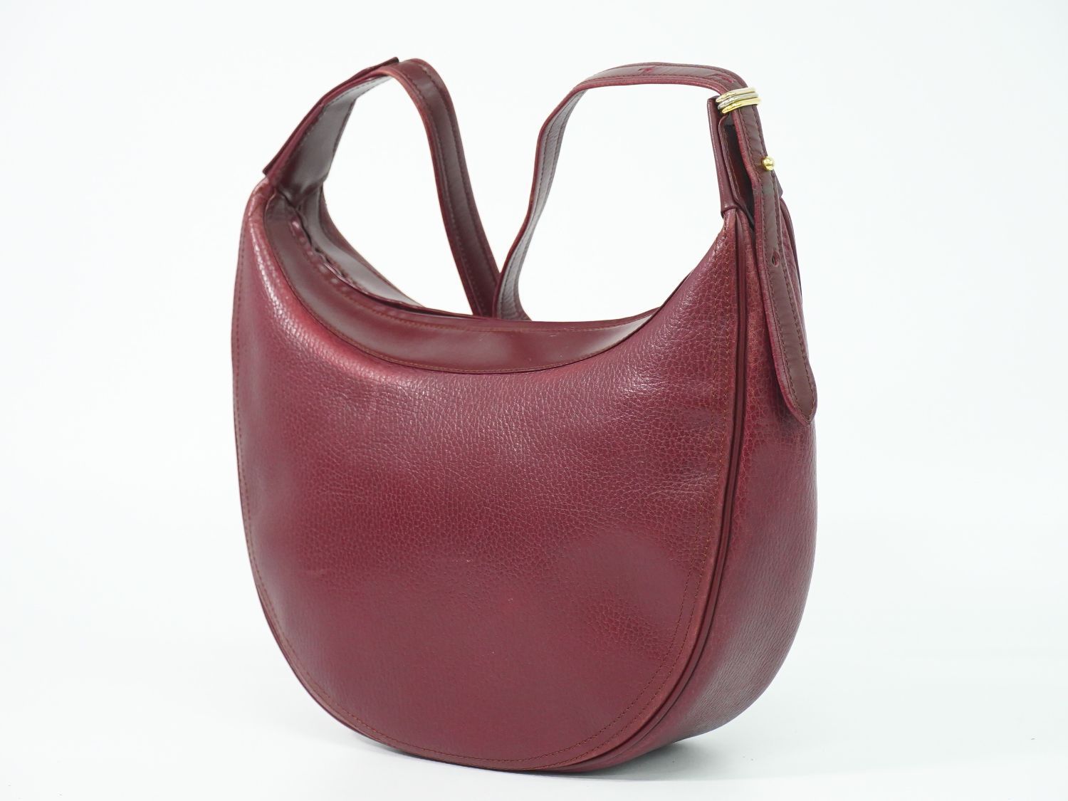 Cartier Must Line Shoulder Bag Leather Bordeaux — view 2
