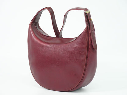 Cartier Must Line Shoulder Bag Leather Bordeaux — view 2