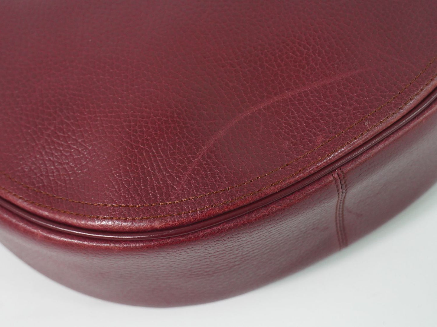 Cartier Must Line Shoulder Bag Leather Bordeaux — view 7