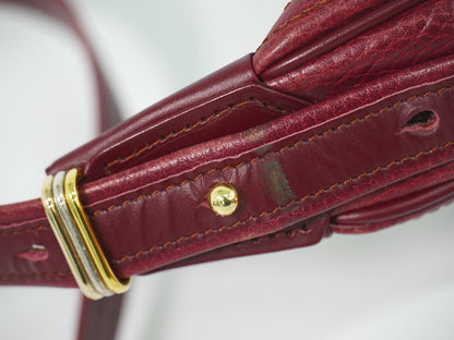 Cartier Must Line Shoulder Bag Leather Bordeaux — view 5