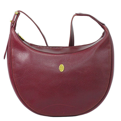 Cartier Must Line Shoulder Bag Leather Bordeaux