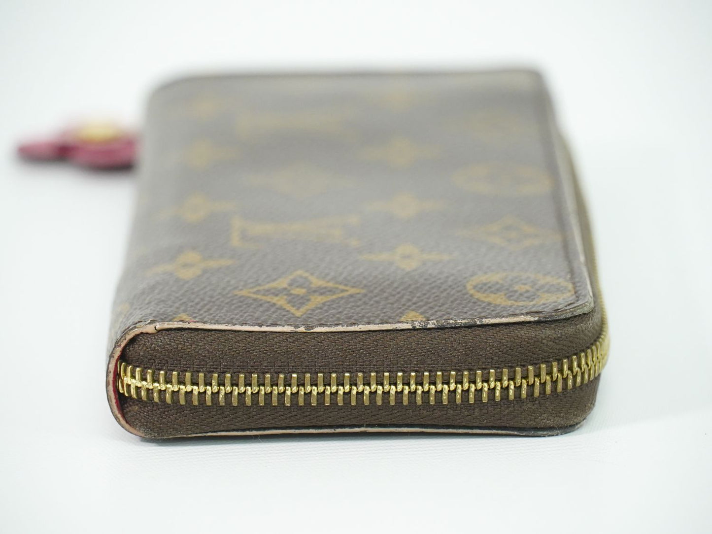Louis Vuitton LV Portefeuille Clemence Flower Charm Monogram Wallet Brown — view 4
