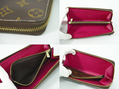 Louis Vuitton LV Portefeuille Clemence Flower Charm Monogram Wallet Brown — view 8