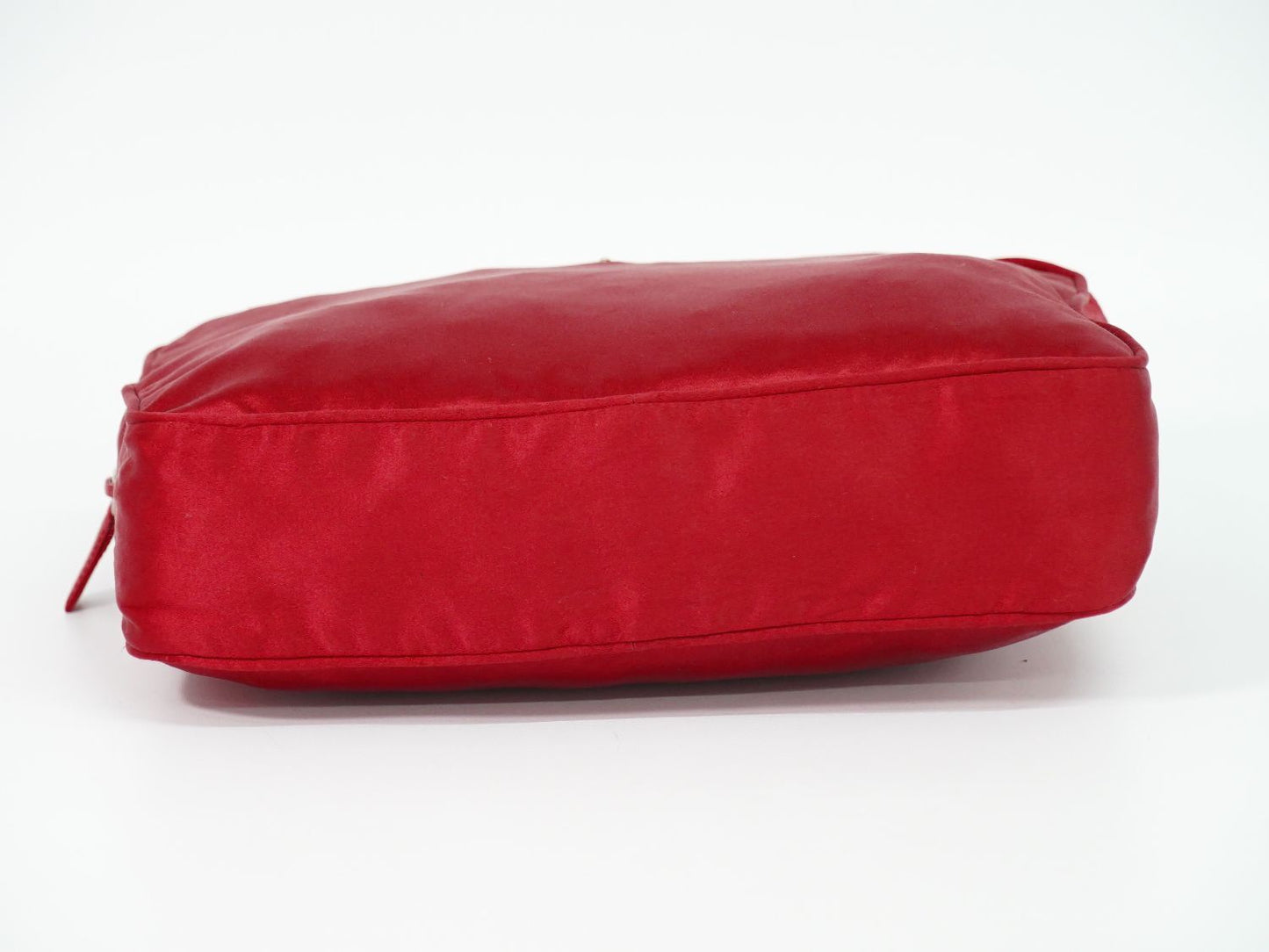 Prada Satin Pouch Case Red — view 3