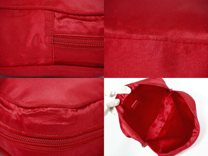 Prada Satin Pouch Case Red — view 8