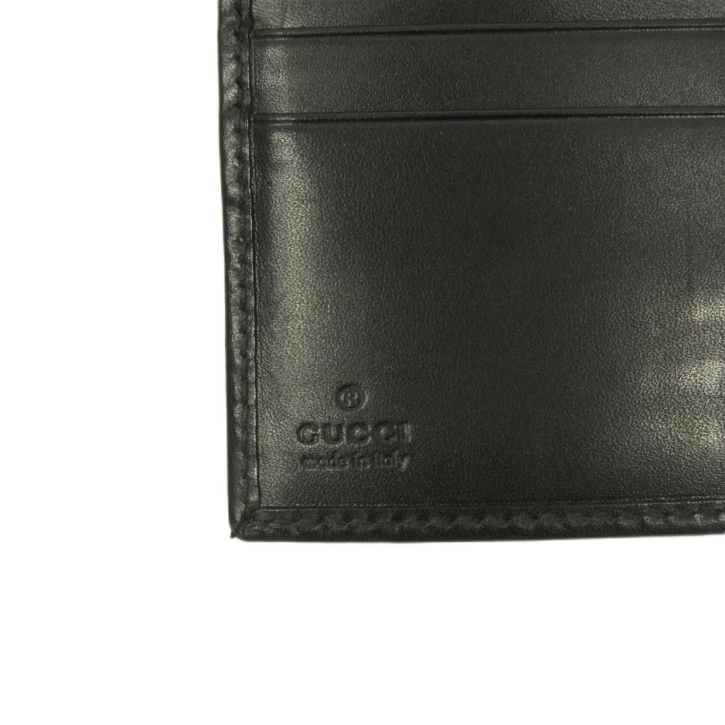 Gucci GG Supreme Wallet Bifold Leather All Over Pattern Black — view 4