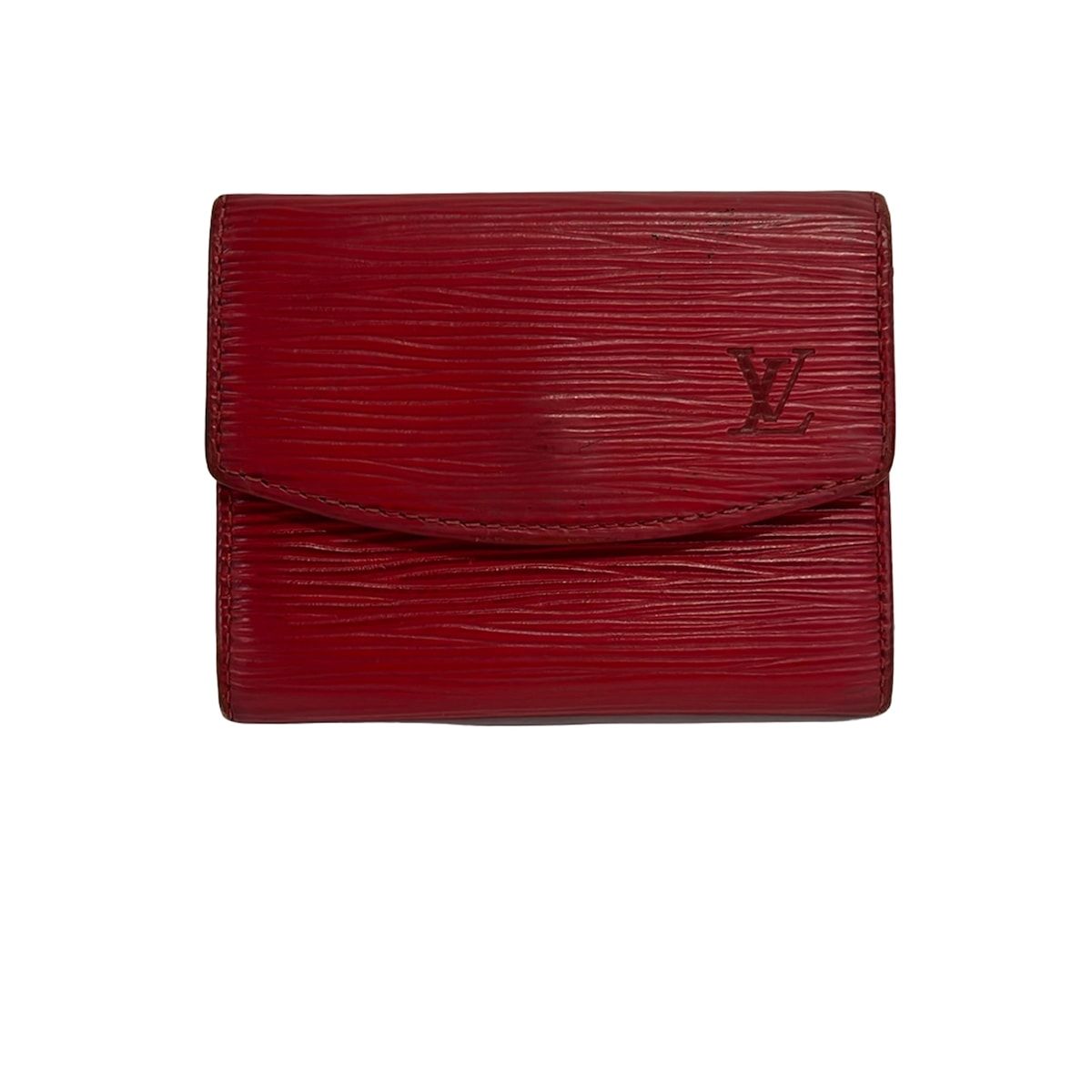 Louis Vuitton Coin Case Epi Porte-Monnaie Sample Castilian Red Leather