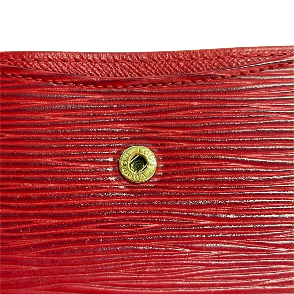 Louis Vuitton Coin Case Epi Porte-Monnaie Sample Castilian Red Leather — view 9