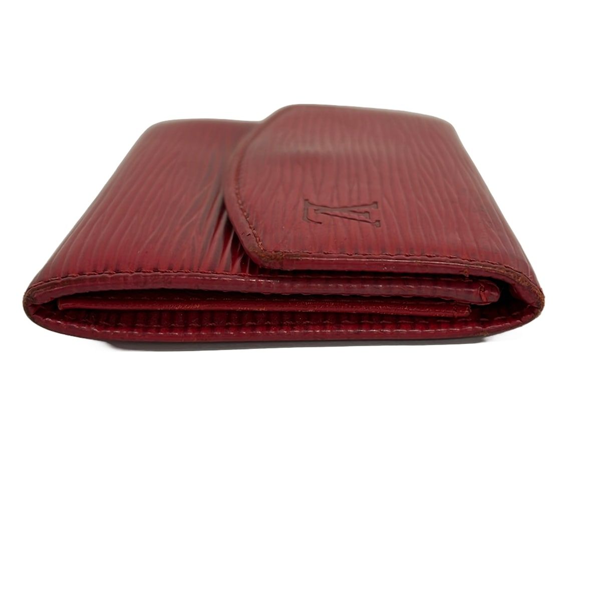 Louis Vuitton Coin Case Epi Porte-Monnaie Sample Castilian Red Leather — view 7