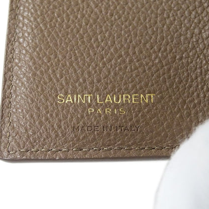 Saint Laurent Wallet Trifold Leather Top Logo Mini Small — view 5