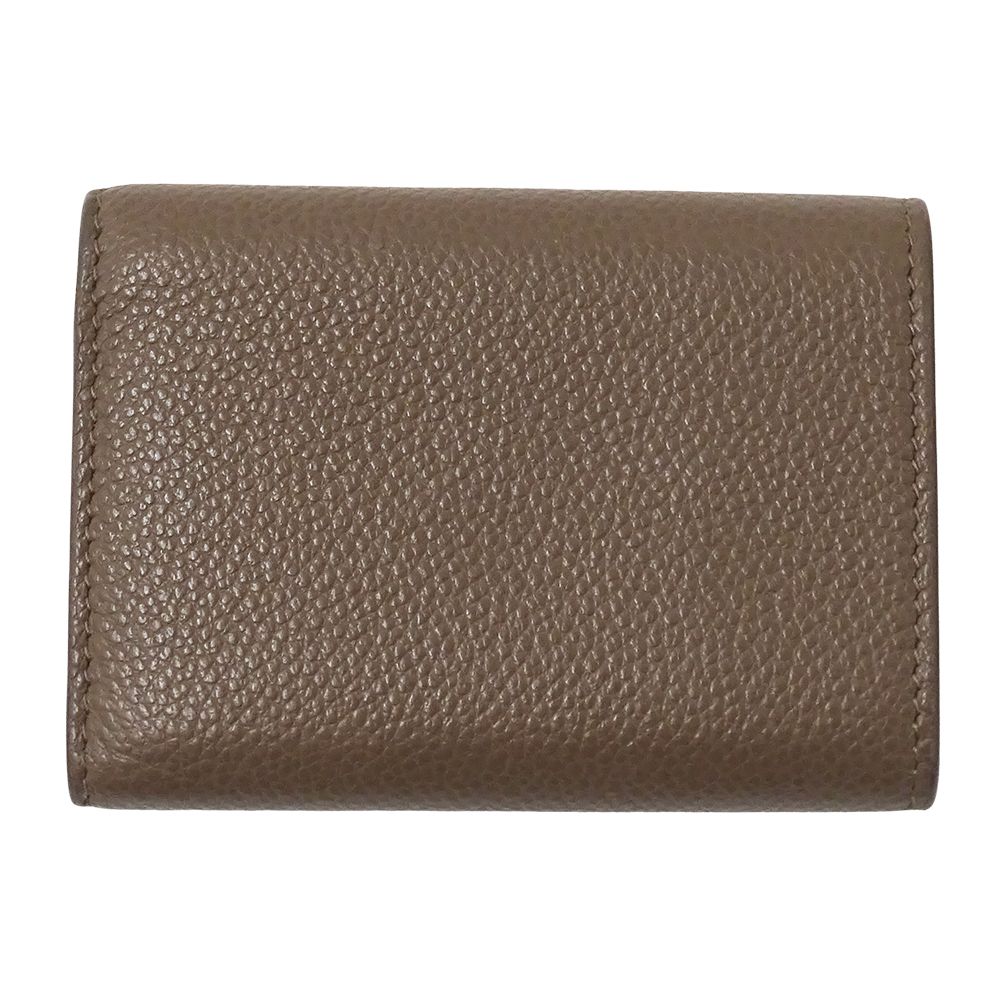 Saint Laurent Wallet Trifold Leather Top Logo Mini Small — view 2