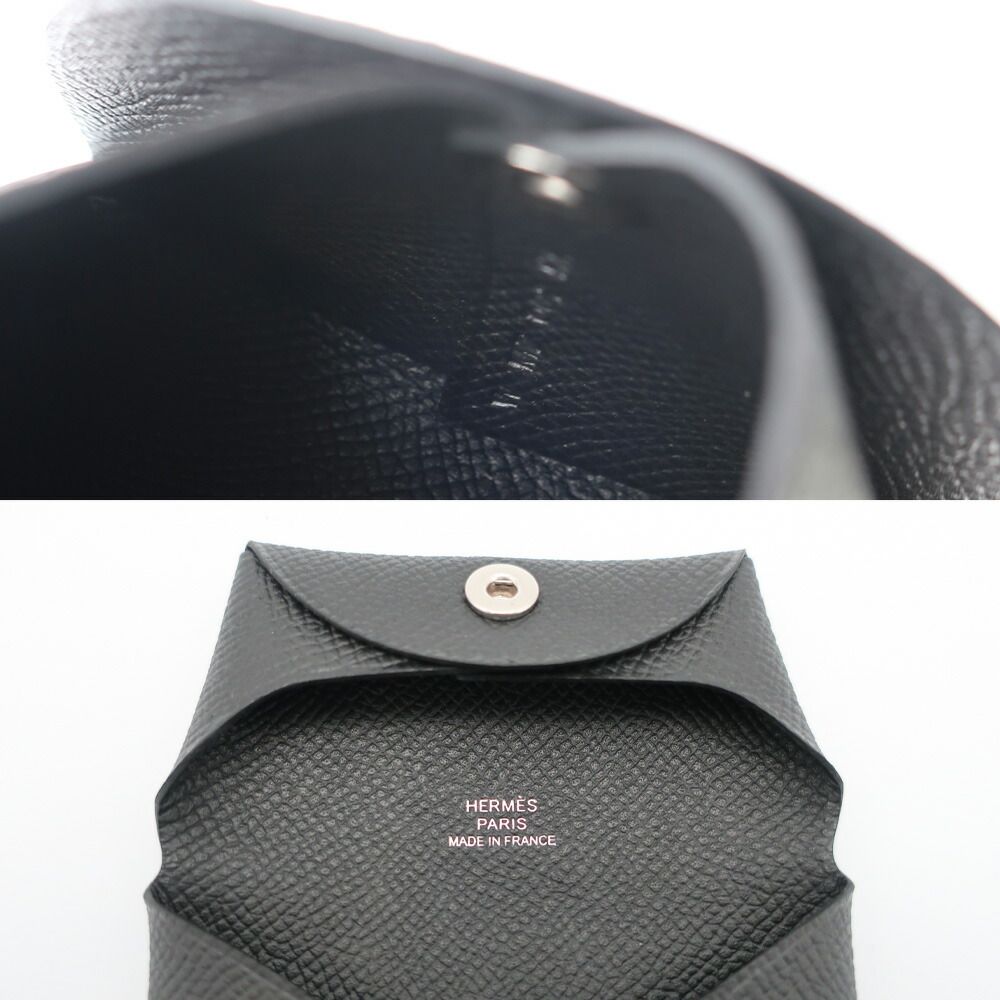 Hermes Heaven Bastia Black Epsom Silver Leather Manufactured Around — view 6
