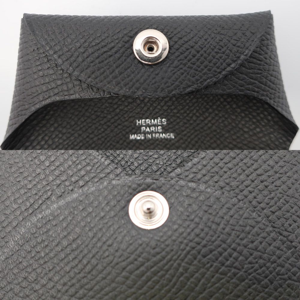 Hermes Heaven Bastia Black Epsom Silver Leather Manufactured Around — view 7