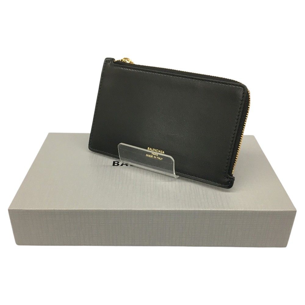 Balenciaga Coin & Card Holder Envelope Fragment Case Black