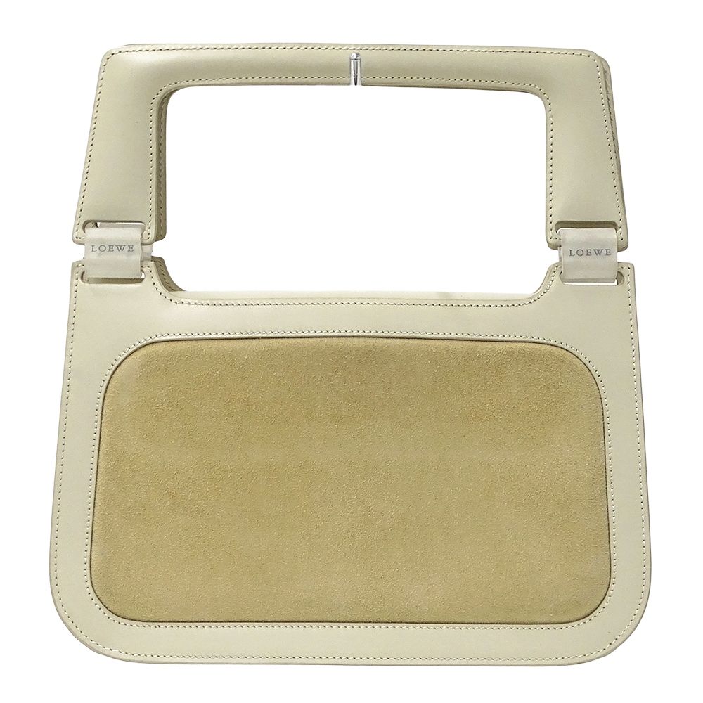 Loewe Bag Handbag Suede Leather Beige