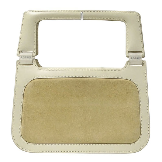 Loewe Bag Handbag Suede Leather Beige