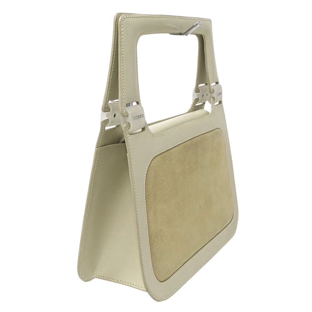 Loewe Bag Handbag Suede Leather Beige — view 4