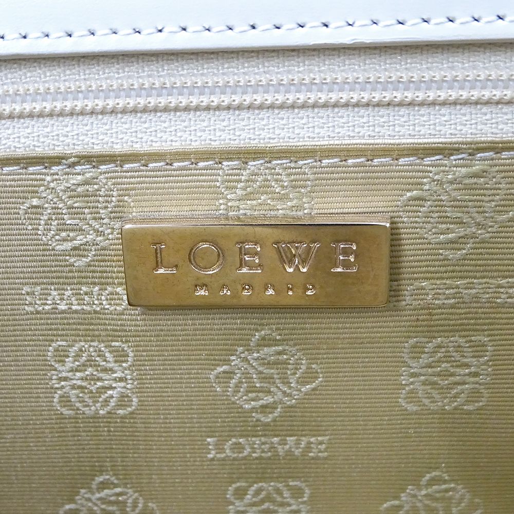 Loewe Bag Handbag Suede Leather Beige — view 6