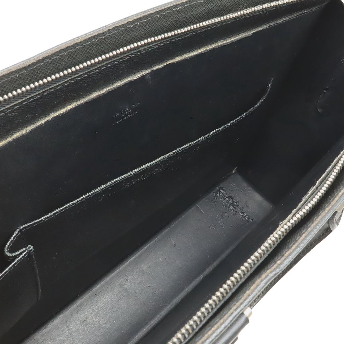 Louis Vuitton Taiga Porte Documents Rosin Business Bag Ardoise Black — view 6