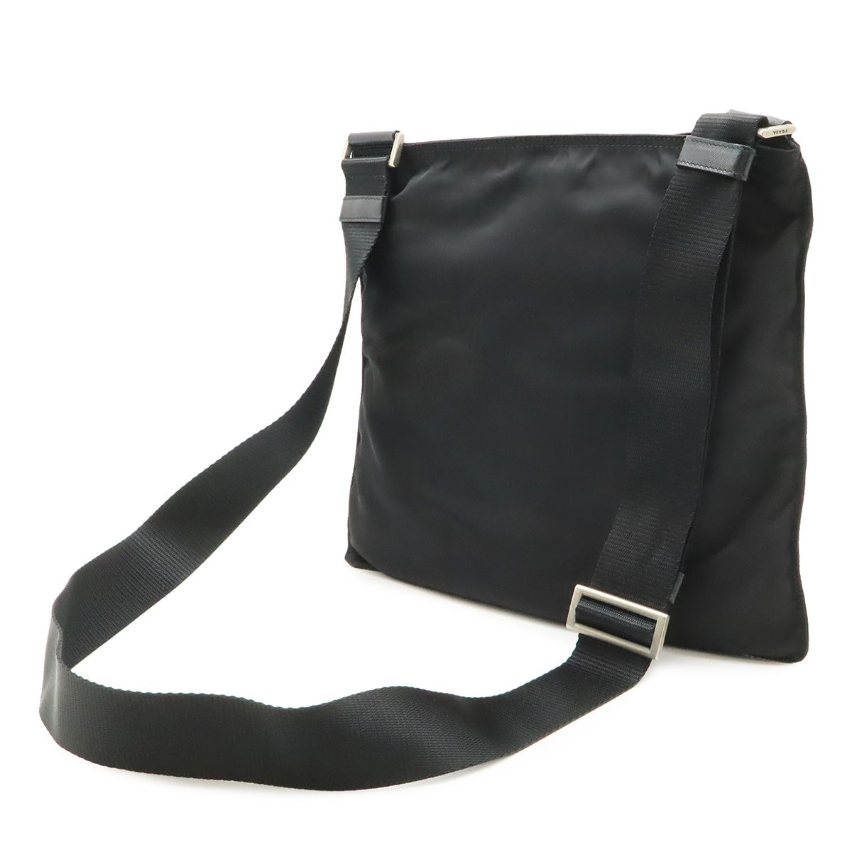 Prada Skull Shoulder Bag Crossbody Motif Studs Nylon Nero Black Domestic — view 2