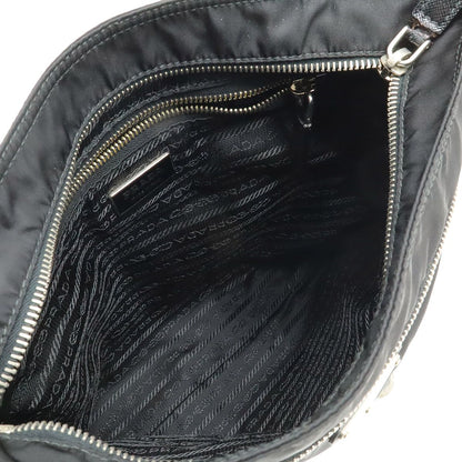 Prada Skull Shoulder Bag Crossbody Motif Studs Nylon Nero Black Domestic — view 7