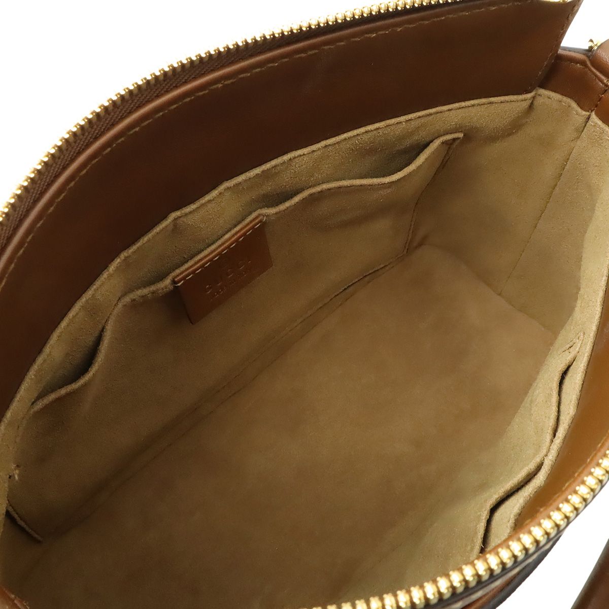Gucci GG Supreme Mini Bag 2-Way Crossbody Leather Beige Brown Gold — view 6