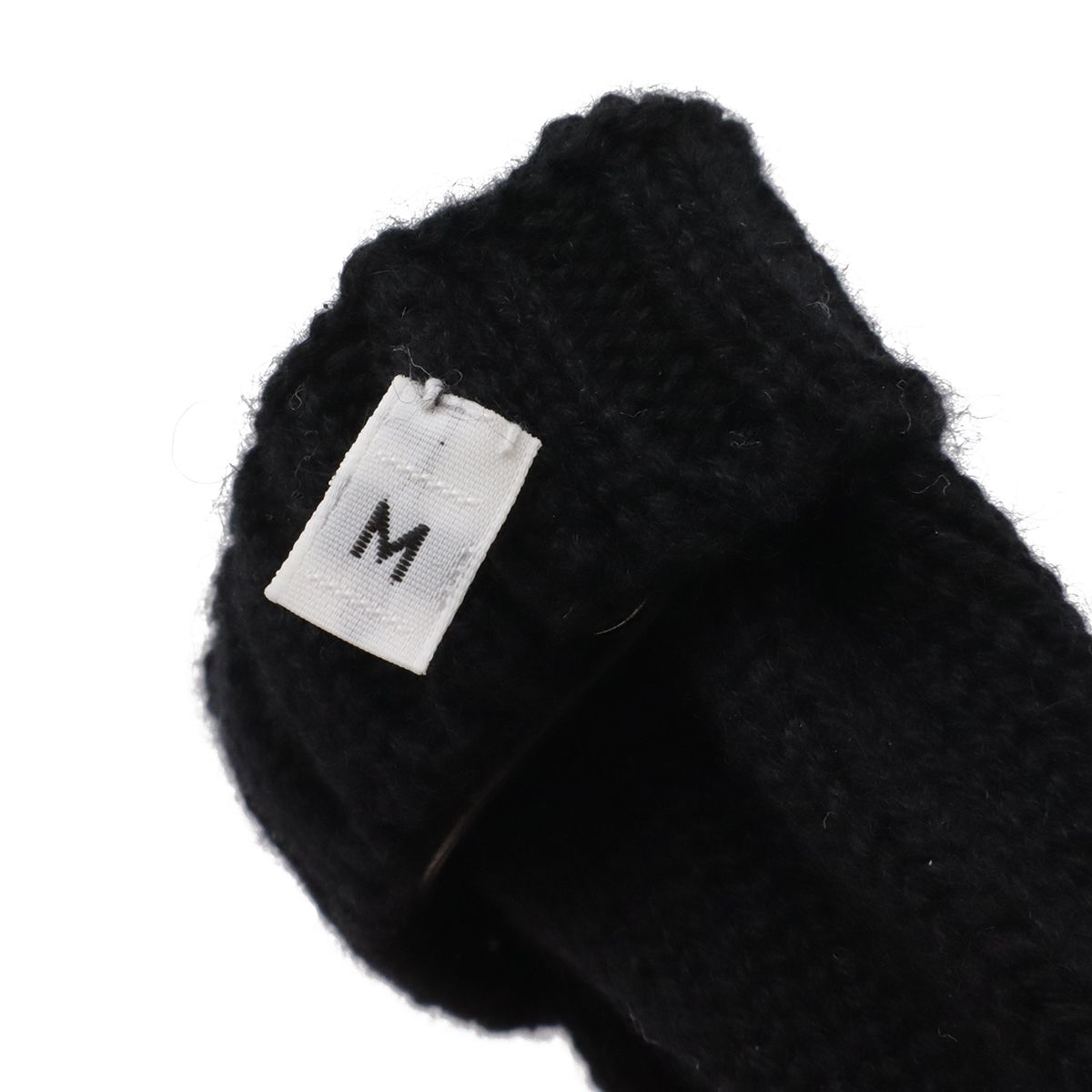 Hermes Lionel Clou de Selle Series Gloves Cashmere Deerskin Leather Black Silver — view 3