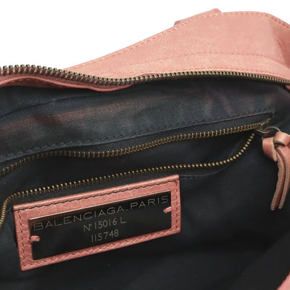 Balenciaga the City Editor's 2-Way Shoulder Bag Leather Pink with Mirror — view 7