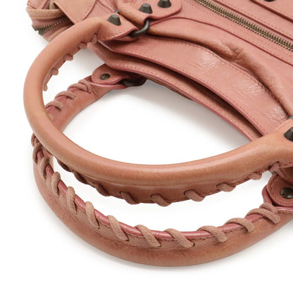 Balenciaga the City Editor's 2-Way Shoulder Bag Leather Pink with Mirror — view 4